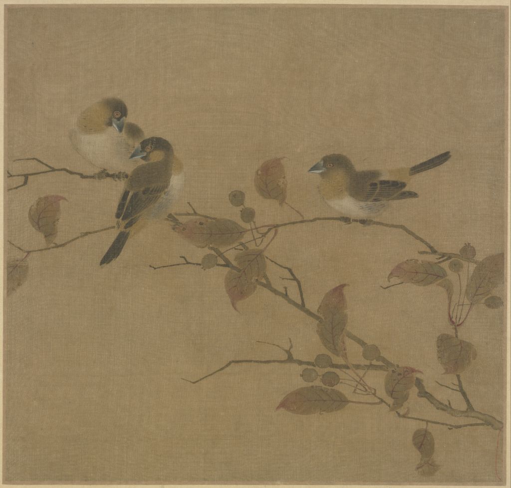 图片[1]-Picture page of frost tallow mountain bird-China Archive